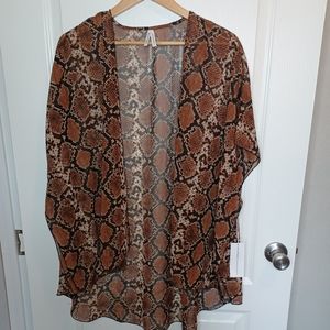 Animal Print Kimono
